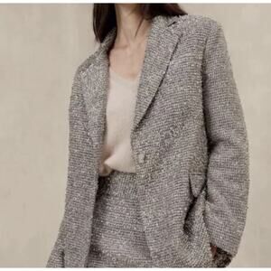 Banana Republic Coleta Tinsel Tweed Blazer Size 10 Jacket Sparkle Shimmer NWT